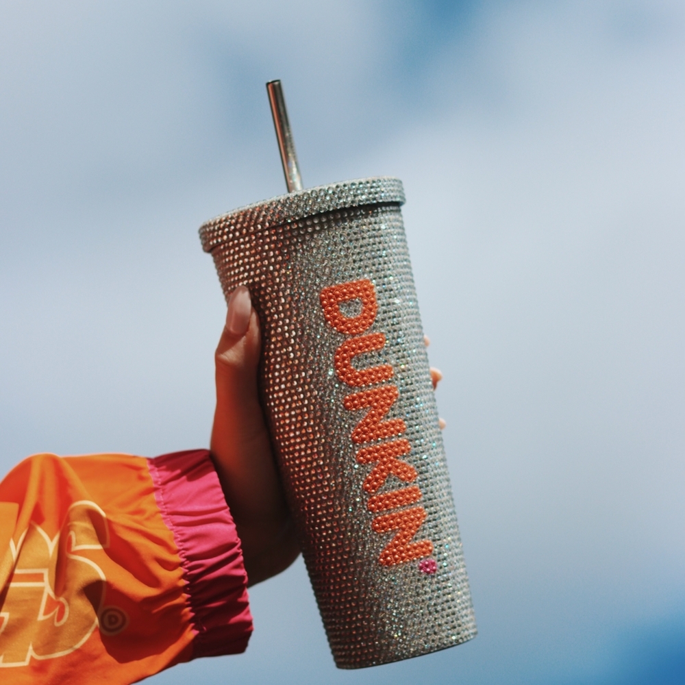 Dunkin' Rhinestone Tumbler